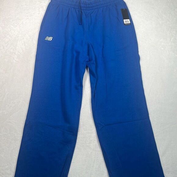 New Balance Fleece Training casual warm Sweatpants Royal Blue NWT Men XL - Picture 2 of 6